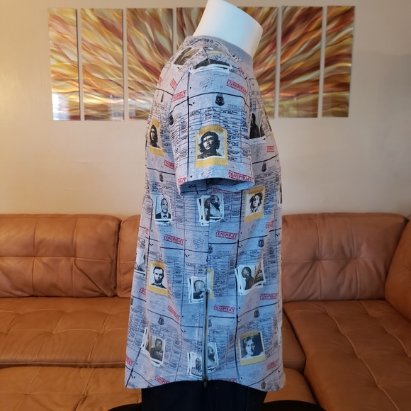 Conspiracy Shirt Tupac MLK Mugshots Lincoln Mens - Picture 2 of 13